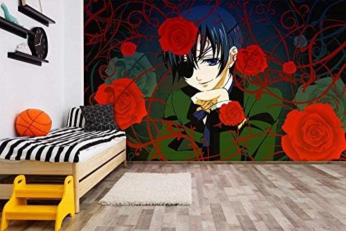 壁の壁画3d効果壁紙黒執事モチーフ壁紙学校 ホテル リビングルーム 寝室の