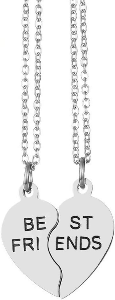 JJTZX Her One His Only Broken Heart Necklace Best Friends Necklace You are My Person Grey's Anatomy Necklace Set of 2 Couple Gift