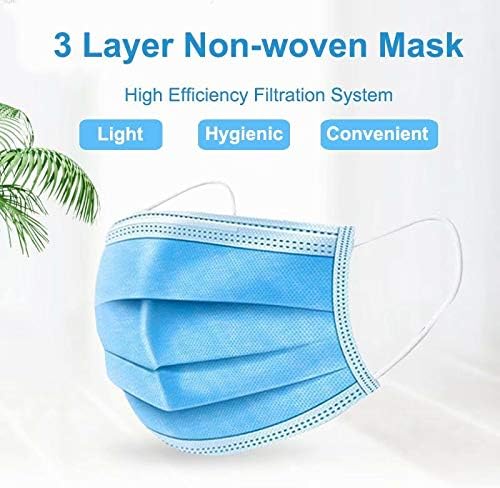 Disposable Filter Másks 3D Protection Másks for Virùs for Gérms Coroná Virùs Coronávirus Flù protection Comfort Breathable Beauty 3 layer Másks 100 PACK
