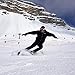 Snowfeet - Mini Short Ski Skates for Snow | Skis for Winter Shoes | Short Snowskates Snowblades Skiboards | The Real Original (Black)