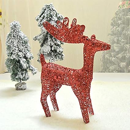 Reindeer Decorations Christmas Deer Decor Reindeer Figurines