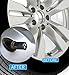 Health mall Wheel Center Caps and Tire Valve Stem Caps Emblem 68mm Rim Center Hub Caps for E30 325i 328i E36 E46 E34 E39 E60 E65 E38 Wheels Logo Black & White Color