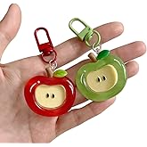 2PCS Fruit Keychain Charms Kawaii Keychain Accessories Cartoon Phone Charm Key Chains Women Cute Keychains for Women Bag Charms for Handbags Car Key Chain Purse Charm Keyrings with Fruit Pedant