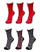 BambooMN Colorful Fuzzy Socks - Assorted Super Soft Warm Microfiber Comfy Home Socks - Value Pack