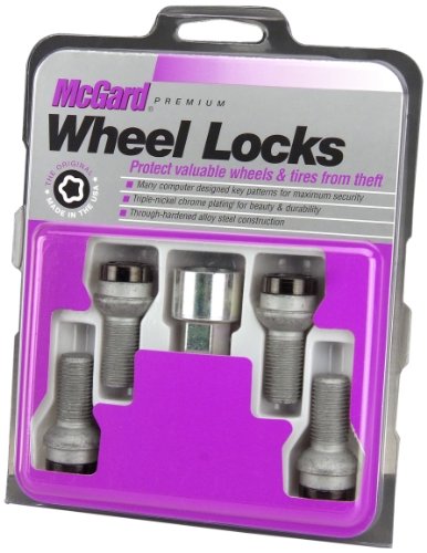 McGard 28374 Chrome/Black Bolt Style Radius Seat Lock Bolt Set