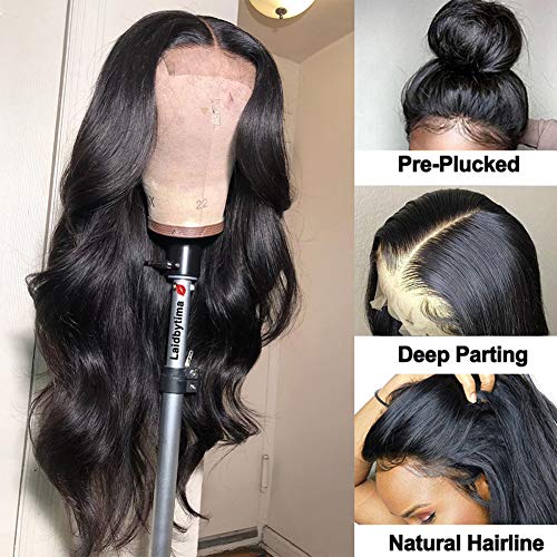 Healthair-9A-Lace-Front-Wigs-Human-Hair-12inch-Brazilian-Remy-Human-Hair-Lace-Front-Wigs-For-Black-Women-4X4-Body-Wave-Lace-Closure-Wigs-Human-Hair-Wigs-with-Baby-Hair-150-Density12-Wig