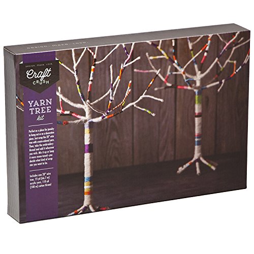 Ann Williams Group Craft Crush Yarn Tree - Create a Jewelry Stand or Home Décor Piece - Crafting Kit for Teens & Adults