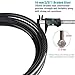 Titanker Heavy-Duty Security Cable, Thick Flexible Vinyl Coated Steel Cable with Loop End (7FT(14mm))