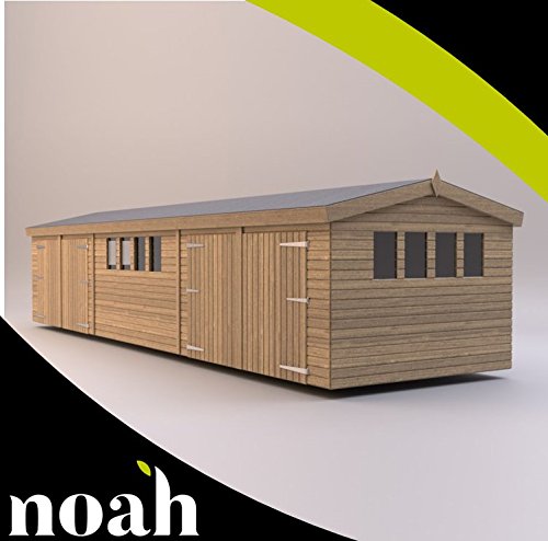 Noah Jardin salles 30 x 10 'NEUF Texan Heavy Duty Abri de jardin en bois de garage/atelier