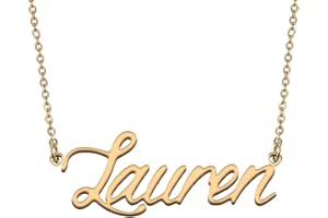 HUAN XUN Personalized Jewelry Custom Initial Pendant Custom Name Necklaces for Women Girls