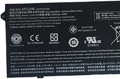 Fliw Ap13j4k Replacement Battery Compatible With Acer Chromebook C7 C7p C740 Kt 11 4v 45wh