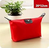Creativelife Fashion Woman Cosmetic Bags Large Volume Waterproof Makeup Bag (Red)