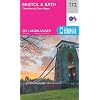 Bristol & Bath, Thornbury & Chew Magna Landkaart – Gevouwen Kaart, 24 februari 2016