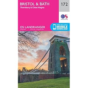 Bristol & Bath, Thornbury & Chew Magna Landkaart – Gevouwen Kaart, 24 februari 2016