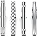 Tie Clips for Men, Classic Tie Pins Set of 4 (Silver)