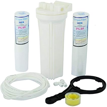 AMPEREUS Extra Spun Filter, Spanner and Telfon Kit for RO Water Purifiers (White)