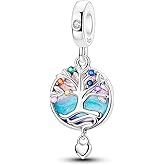 LAZA Charms for Bracelets 925 Sterling Silver Butterfly Summer Travel Ocean Lucky Charm Beads Pendant Jewelry for Women Mom