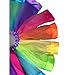 NUOLUX Girls Layered Rainbow Ribbon Tutu Skirt Dress Ballet Tiered - Size S