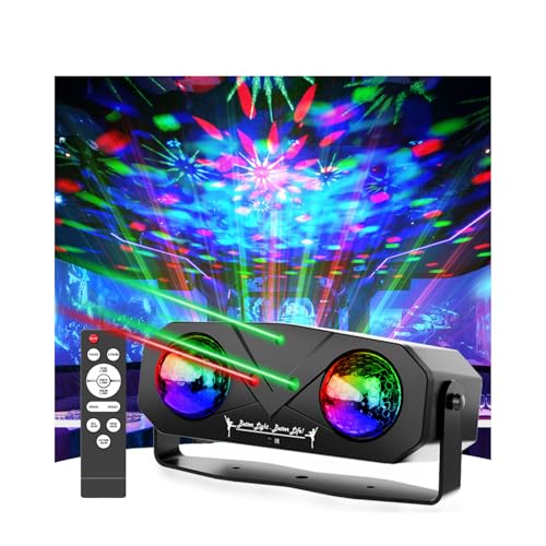Disco Ball Light,Party Disco Strobe Ocean Star Projector Dj Dance Light Sound Activated with Remote Control Stage Rave for Parties Bar Birthday Wedding KTV Christmas Halloween Dancing Décor