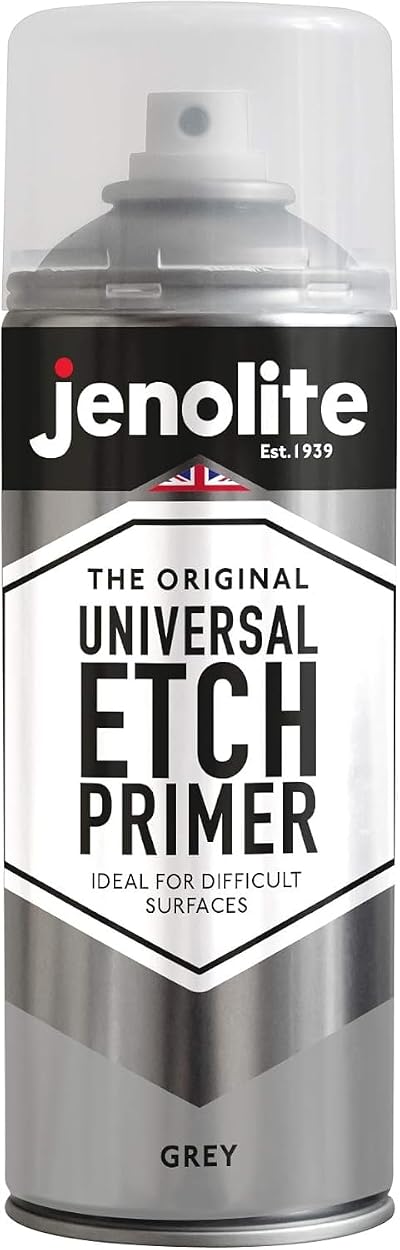 Jenolite Universal Etch Primer Spray Grey 400ml - Self Etching Metal Primer