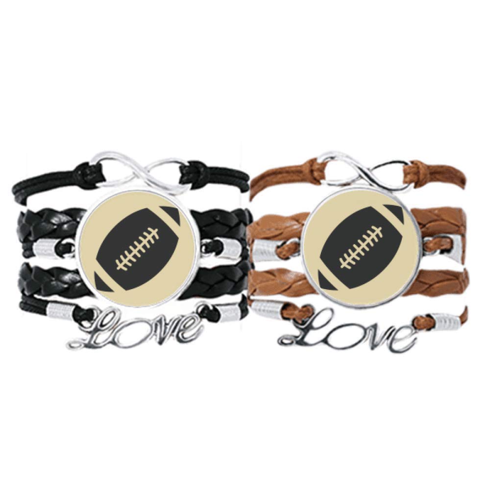 Buy DIYthinker Football Sport Simple Geometry Pattern Bracelet Hand