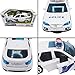 Bump and Go Police Toy Car - Battery Operated Novelty Cop Toy Car with Bump and Go Action | Sirens | Lights for Kids 3 Years and Up - Car Changes Direction on Contact