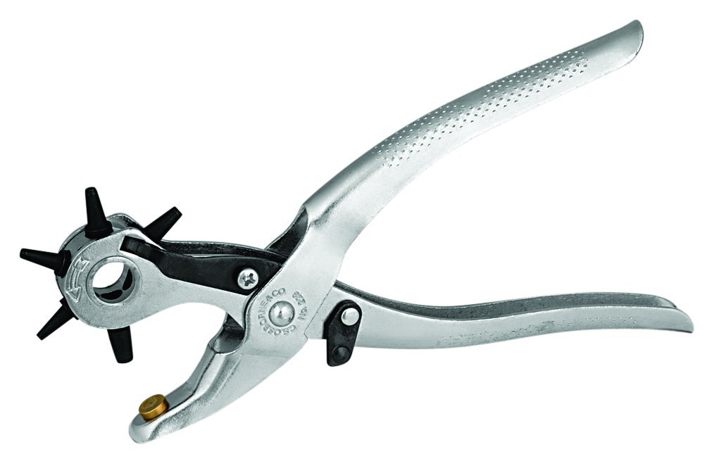 C.S. Osborne 223 Revolving Leather Hole Punch, Multi-Sized