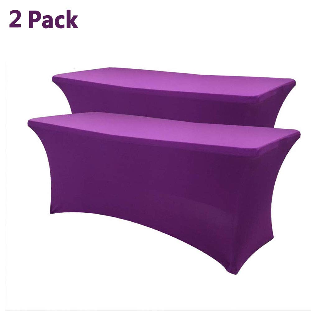 Best 6ft table cloth stretch orange