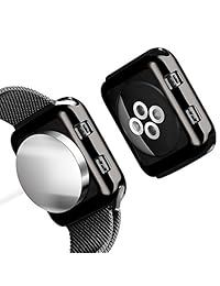 Apple Watch Series 1, series 2, Series 3 cobertura completa carcasa de protección con TPU Flexible [viene con protector de visualización gratis] para iWatch 1,2 y 3, 42 mm, Paquete de 6