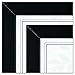 DAX N15832 Document/Certificate Frames, Wood, 8 1/2 x 11, Black, Set of Two