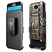 NageBee Galaxy J7 Sky Pro Case, J7 Prime / J7 Perx / J7V / Halo Case w/[Tempered Glass Screen Protector], Belt Clip Holster Defender Heavy Duty Shockproof Combo Rugged Case for Samsung J7 2017 -Camo
