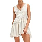 Women's Sleeveless Slip Lace Mini Dress FP 90s Teen Drop Waist Short Fashion Dress