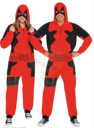 Marvel Adult Zipster Deadpool One Piece Costume
