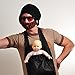 Beardo Original Detachable Beard Hat, Black Brown
