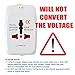 LURICO 2 USB Charging Port (1A) All in One Universal Travel Adapter Power Plug Wall AC Adaptor Charger US EU UK AUS (AC100-240V) Power Adapter Multi Socket Outlet