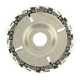 Superior Steel SS478 EZ Install 22 Tooth 4 Inch Fine Cut Angle Grinder Disc and Chain - 7/8 Inch Arbor