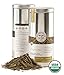 Golden Moon Tea Organic Dragon Well Longjing Green Tea - Loose Leaf, Non GMO - Travel Tin (24 Servings)
