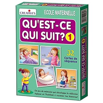 StonKraft Whats Next 1 (French) | Language Independent | Preschool Learning Toys | Educational Toys | Learning Games | Matching Games for Kids & Toddlers