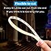 Solar String Lights, BESWILL Flexible&Cuttable 16.4 Feet LED Super Bright Solar Strip Lights with 2 Lighting Modes, Suitable for Indoor and Outdoor Lighting Decorations(Waterproof)