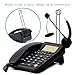 Home Office Corded Phone with Caller ID, KerLiTar LK-P017B Call Center Phones with Headset, Landline Telephone for Business Desktop Phone with Extra-Large Buttons and Display Screen