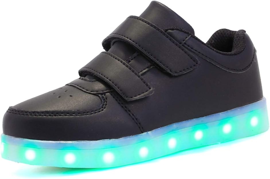 ZXSFC Kinder LED Schuhe Jungen USB Aufladen Sneakers Skateboardschuhe mit Led Mädchen ...