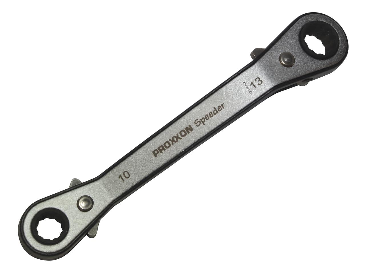 PROXXON Ratchet Spanner 10 x 13 mm, 176x45x27 mm, 0.14 kg, Chrome, Mechanical, Polished
