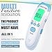 Forehead Infant Thermometer Non-Contact Temporal Infrared Digital Thermometer Suitable For Baby, Toddlers and Adults, Multi-Function Accurate No Touch Instant Results + 