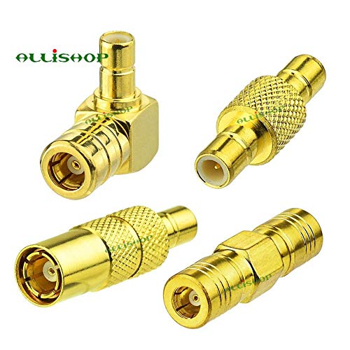 Gimax 4Pcs SMB Male to Female RF Adapter Kit 4 type SMB RF Straight Connector Converter For DAB Car Aerial Satellite Sirius XM Radio