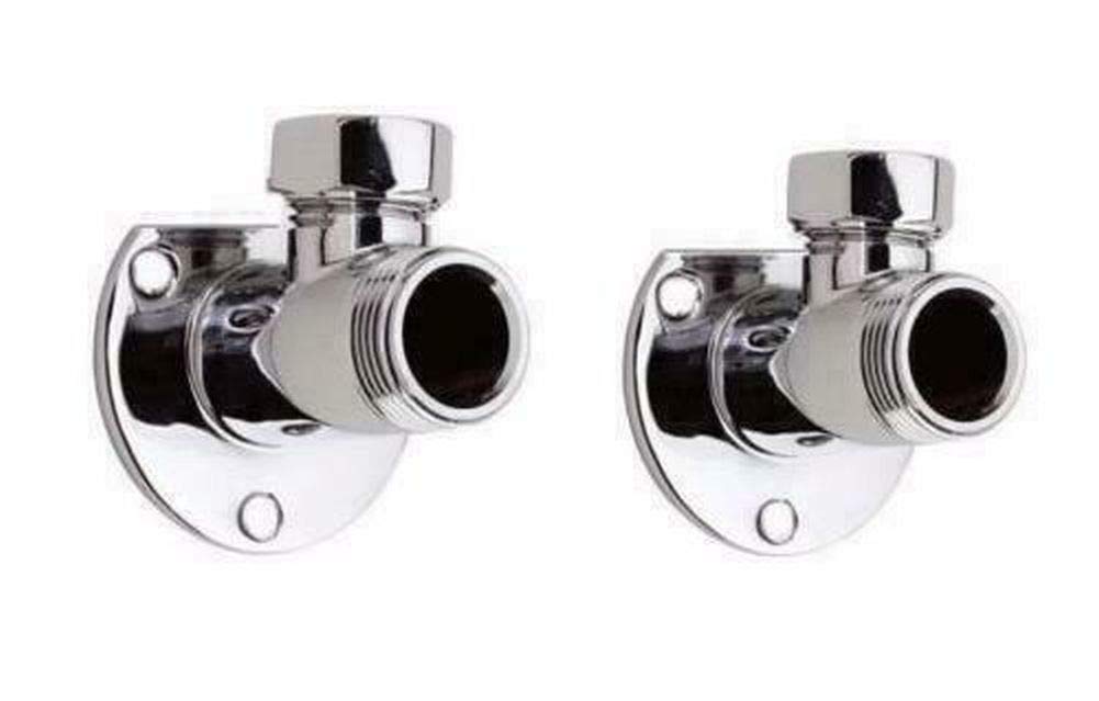 Shower BAR Valve TAP External Pipe Work Wall Mount Backplate Elbows Chrome