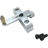 TUOREN Guitar Router Edge Guide Luthier Tool Metal Guitar Binding Positioning Auxiliary Tool Fits Guitar Precision Router Base Sound Hole Tool