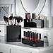 Beautify Acrylic 4 Slot Makeup Brush Storage Holder and 12 Slot Lipstick Lipgloss Organizer Set