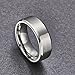 TIGRADE Titanium Rings 4MM 6MM 8MM 10MM Wedding Band in Comfort Fit Matte for Men Women Size 3-15,8mm, Size 9.5