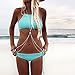 Biki Wave Body Chain Bikini Jewelry Belly Chains Beach Wear (Emerald)