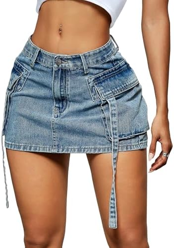 Amazon.com: Verdusa Women's Casual Street Low Waist Tape Denim